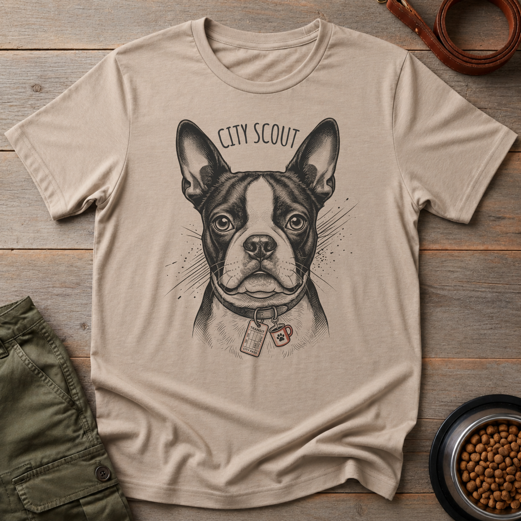 Boston Terrier The City Explorer Tee
