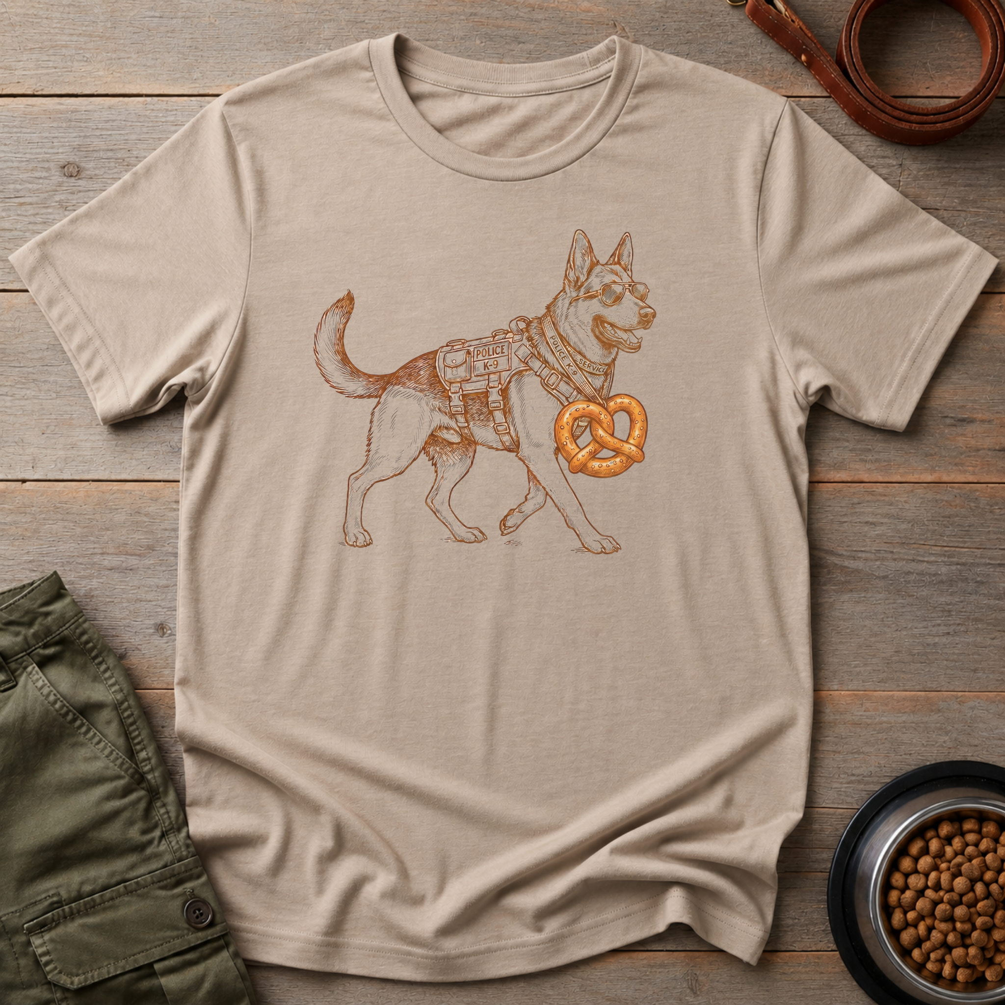 German Shepherd Secured The Snack Tee