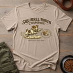Jack Russell Terrier Squirrel Rodeo Champion Tee