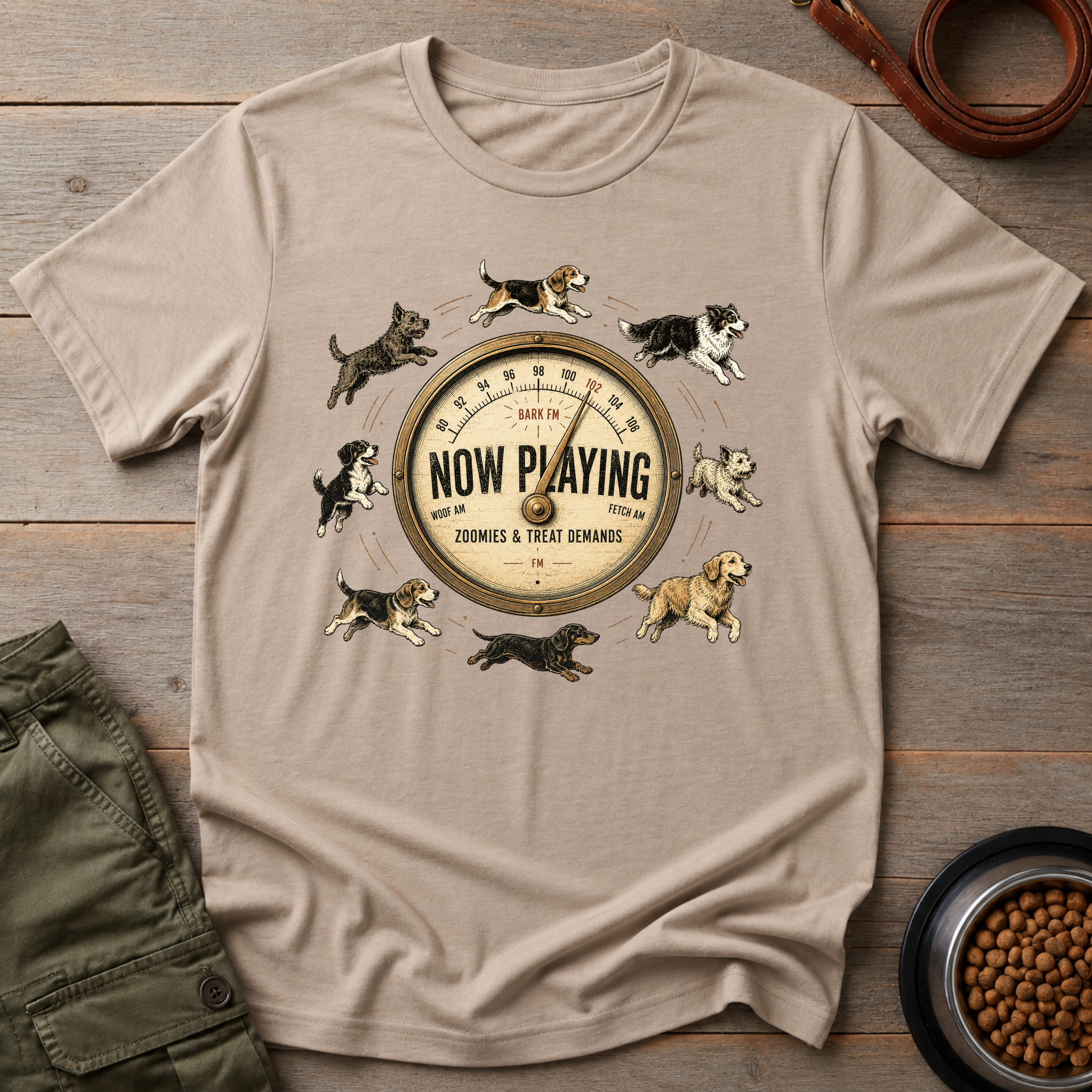 Bark FM Now Playing Zoomies & Treat Demands Tee