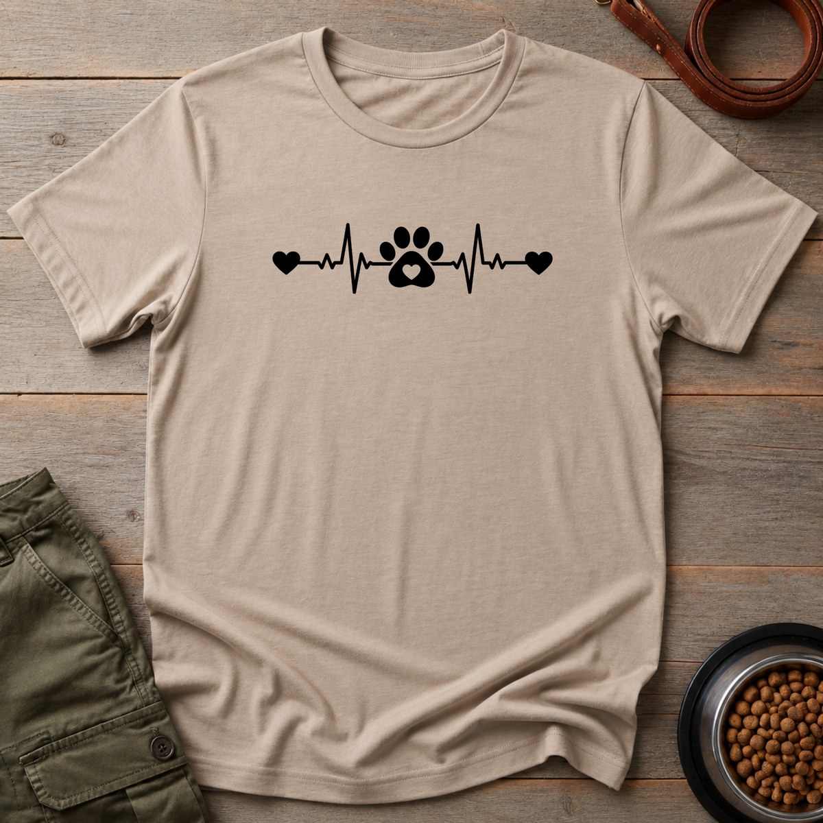 Paw Print Heartbeat Tee