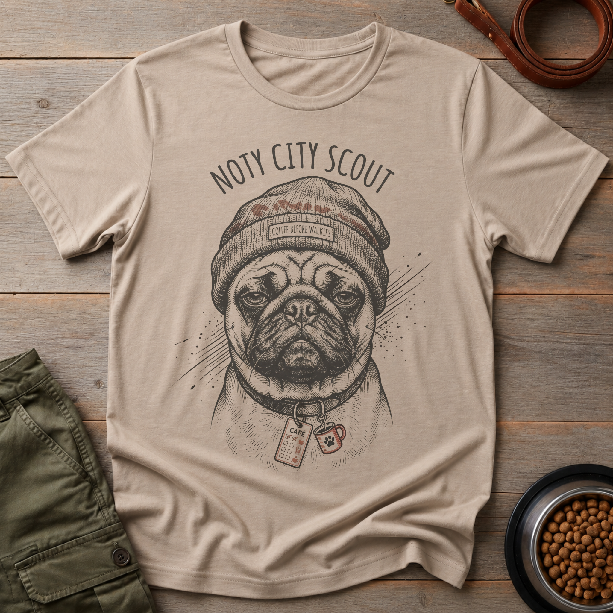 Pug Noty City Scout Tee
