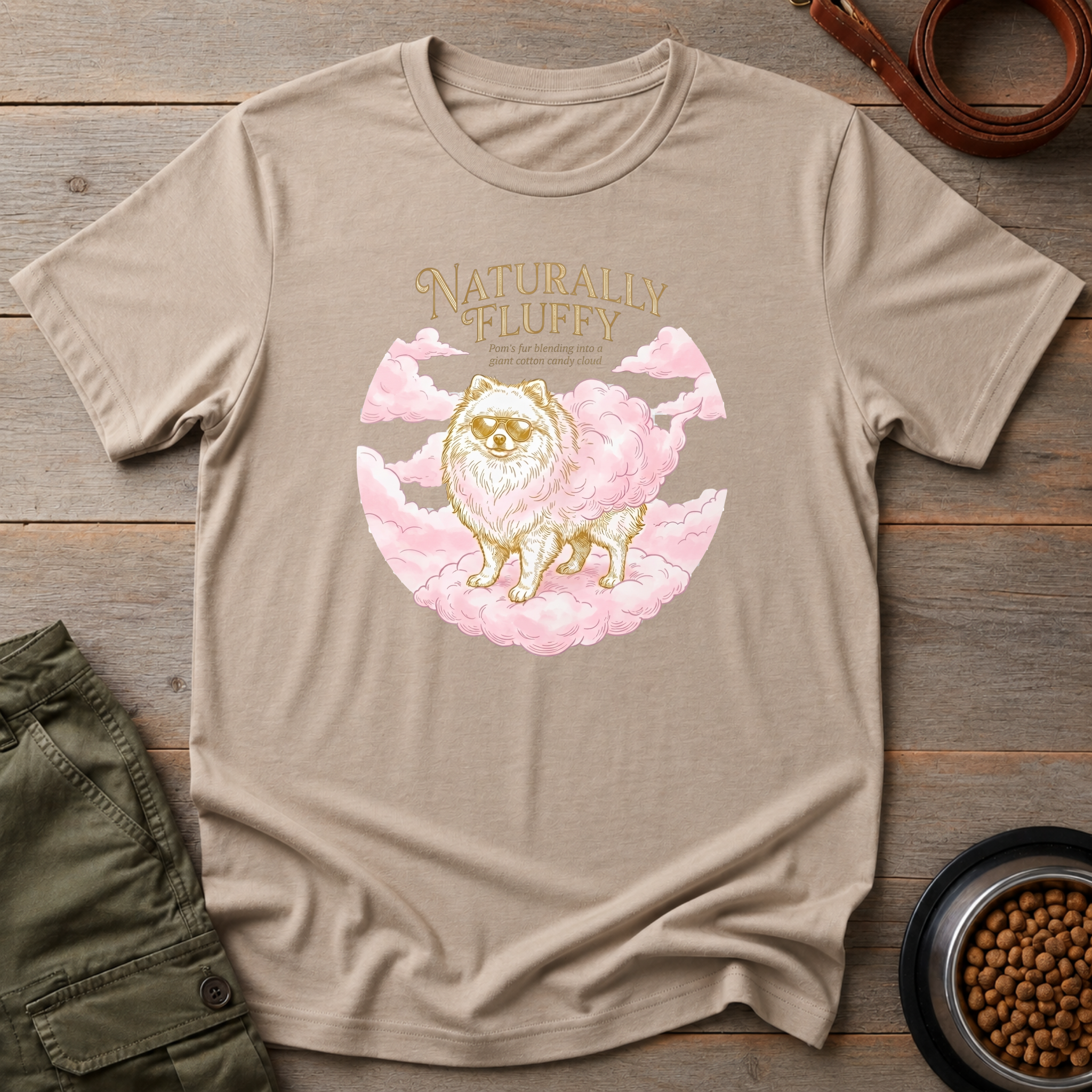 Pomeranian Naturally Fluffy Tee