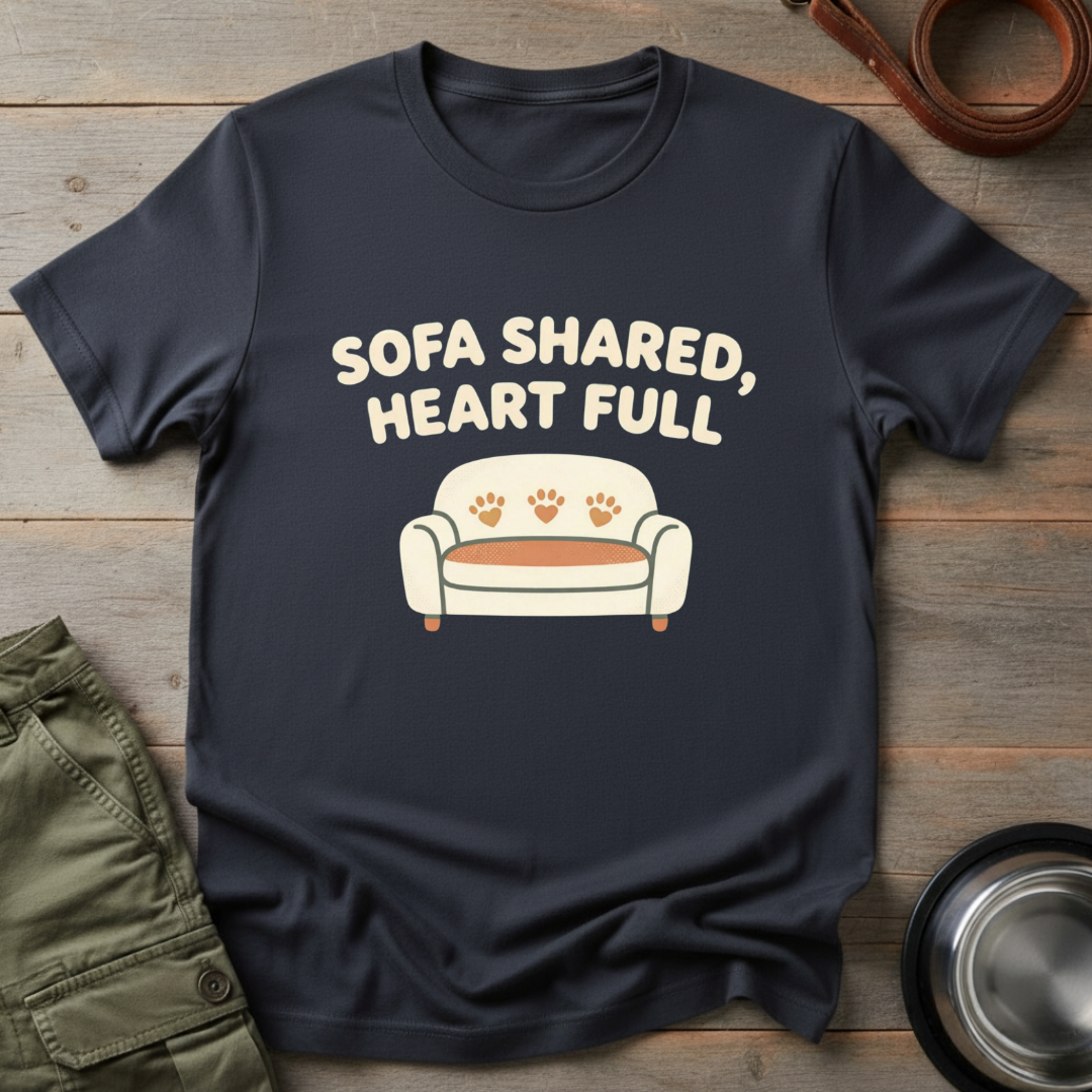 Sofa shared, heart full Tee