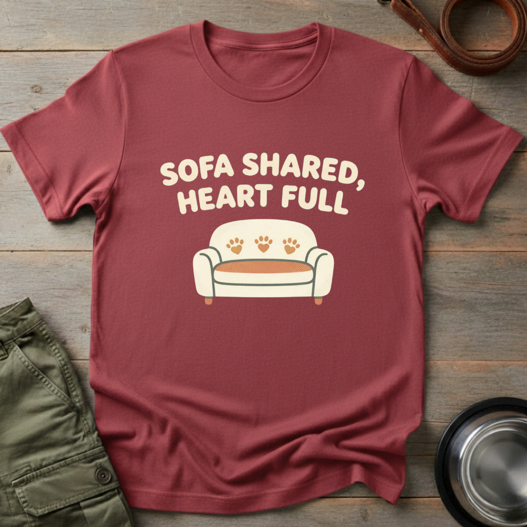 Sofa shared, heart full Tee