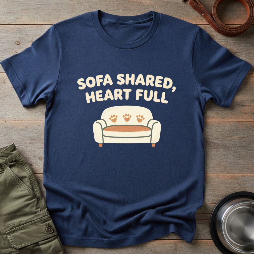 Sofa shared, heart full Tee