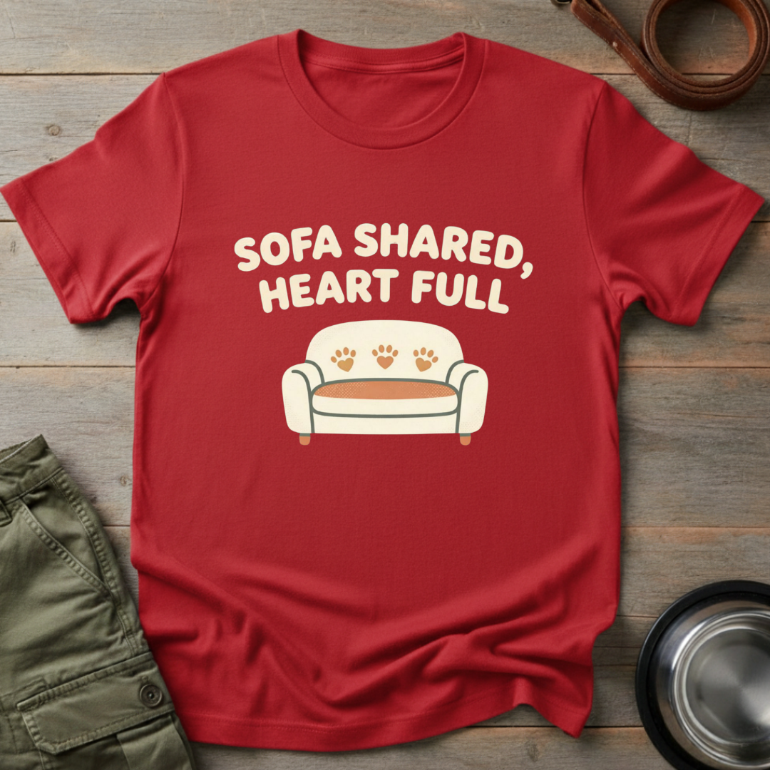 Sofa shared, heart full Tee