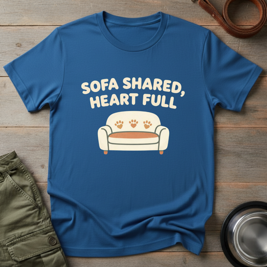 Sofa shared, heart full Tee