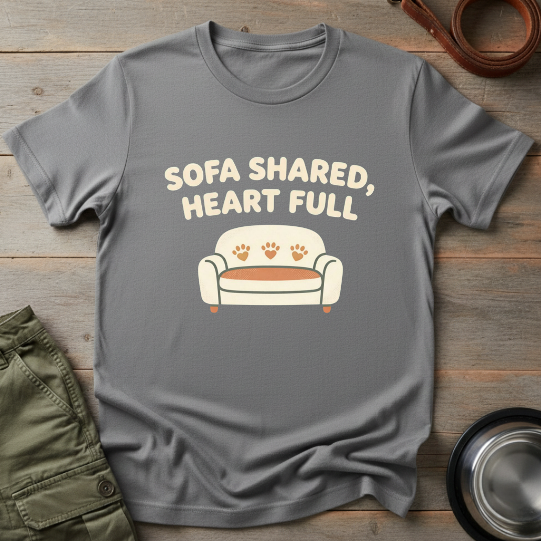 Sofa shared, heart full Tee