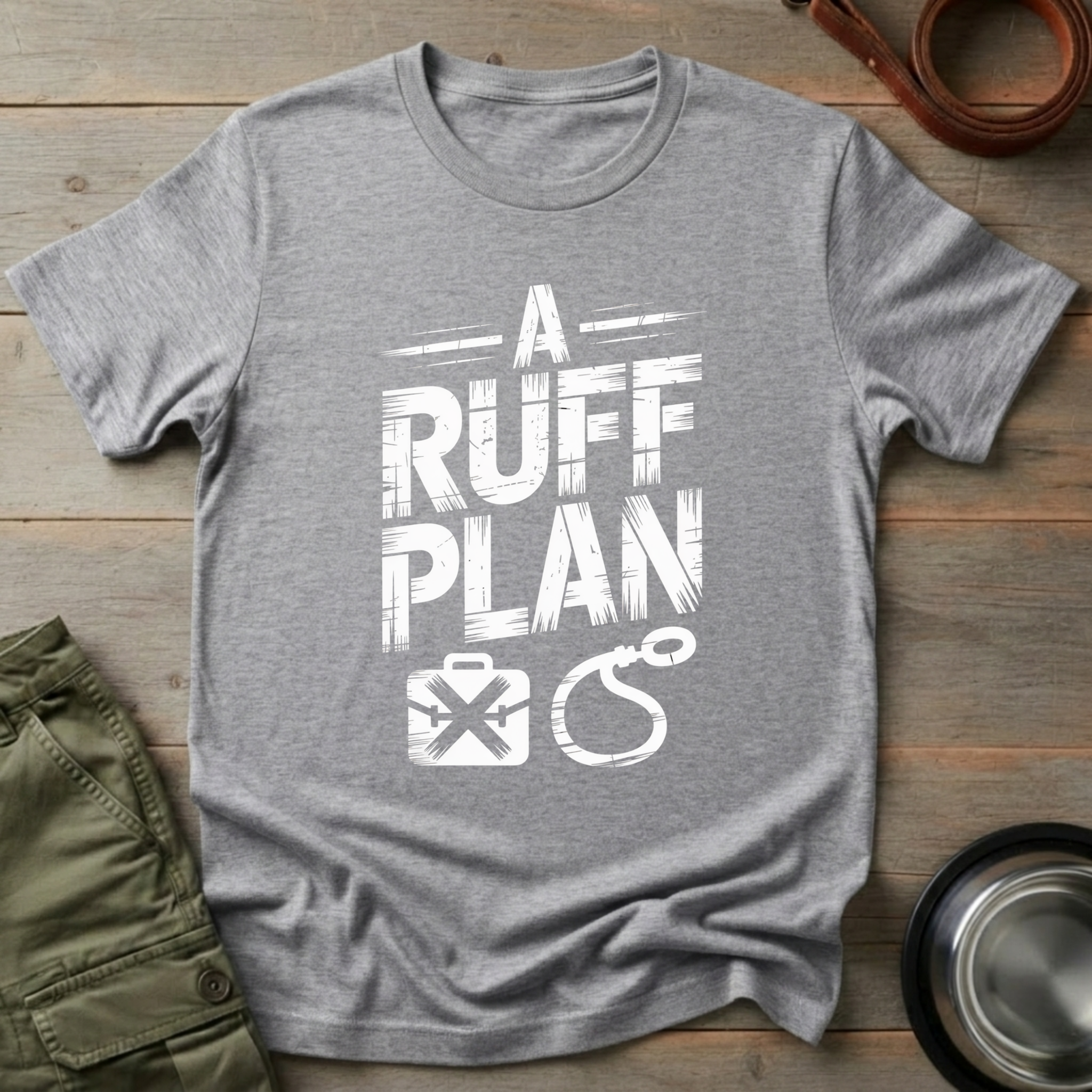 A Ruff Plan Dog Tee