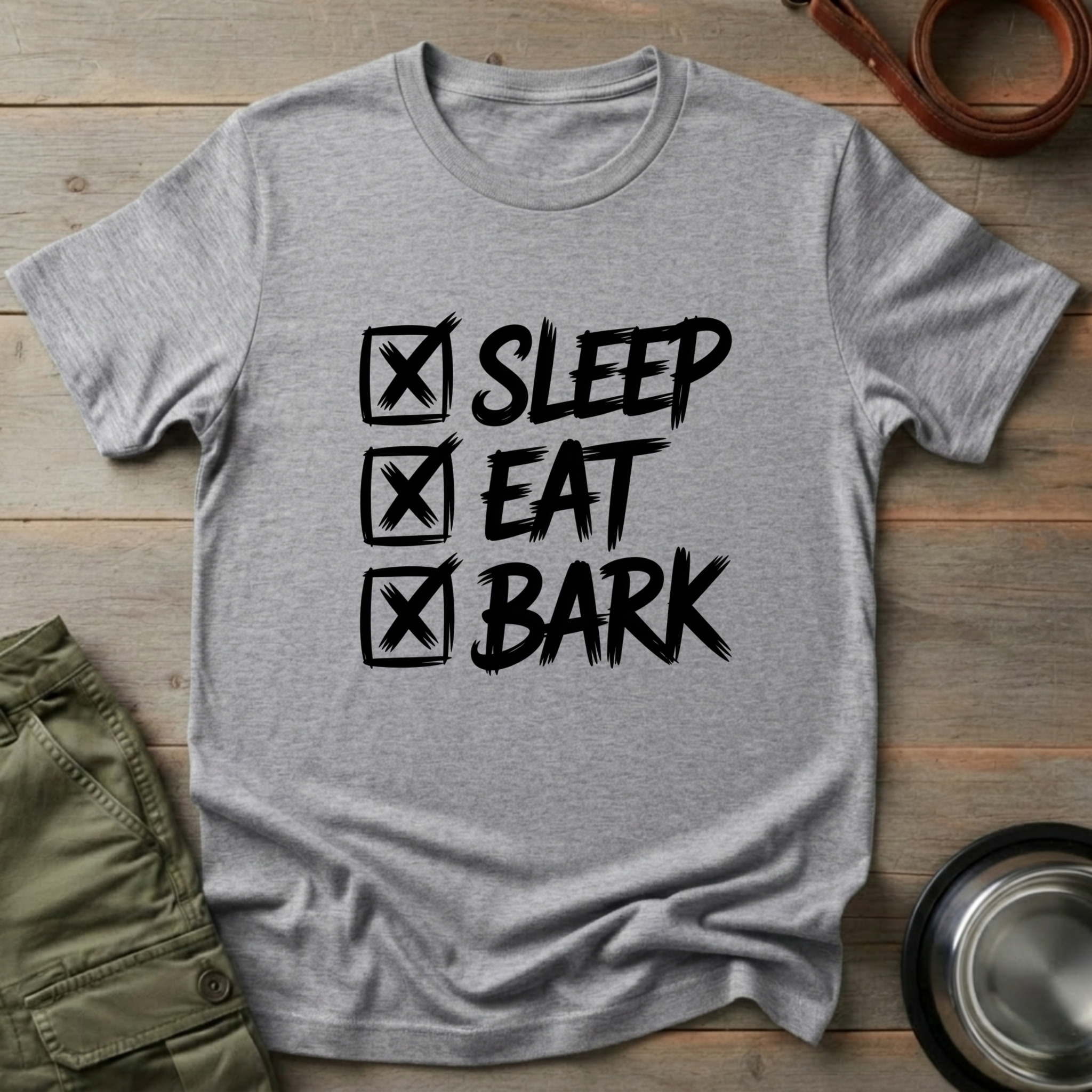 Sleep Eat Bark Dog Tee