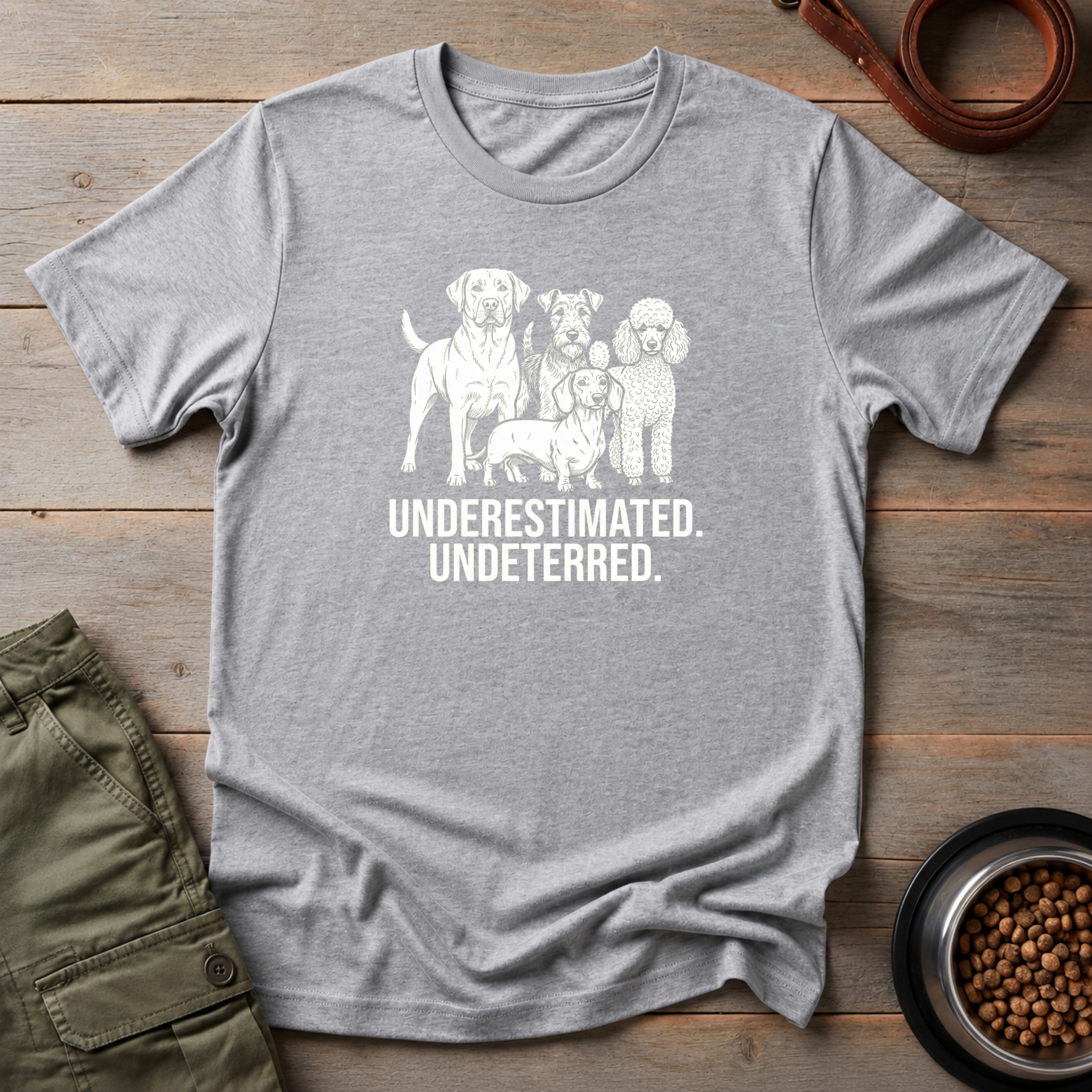 Dogs Underrated Undeterred Tee