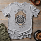 Pug Coffee Before Walkies Tee