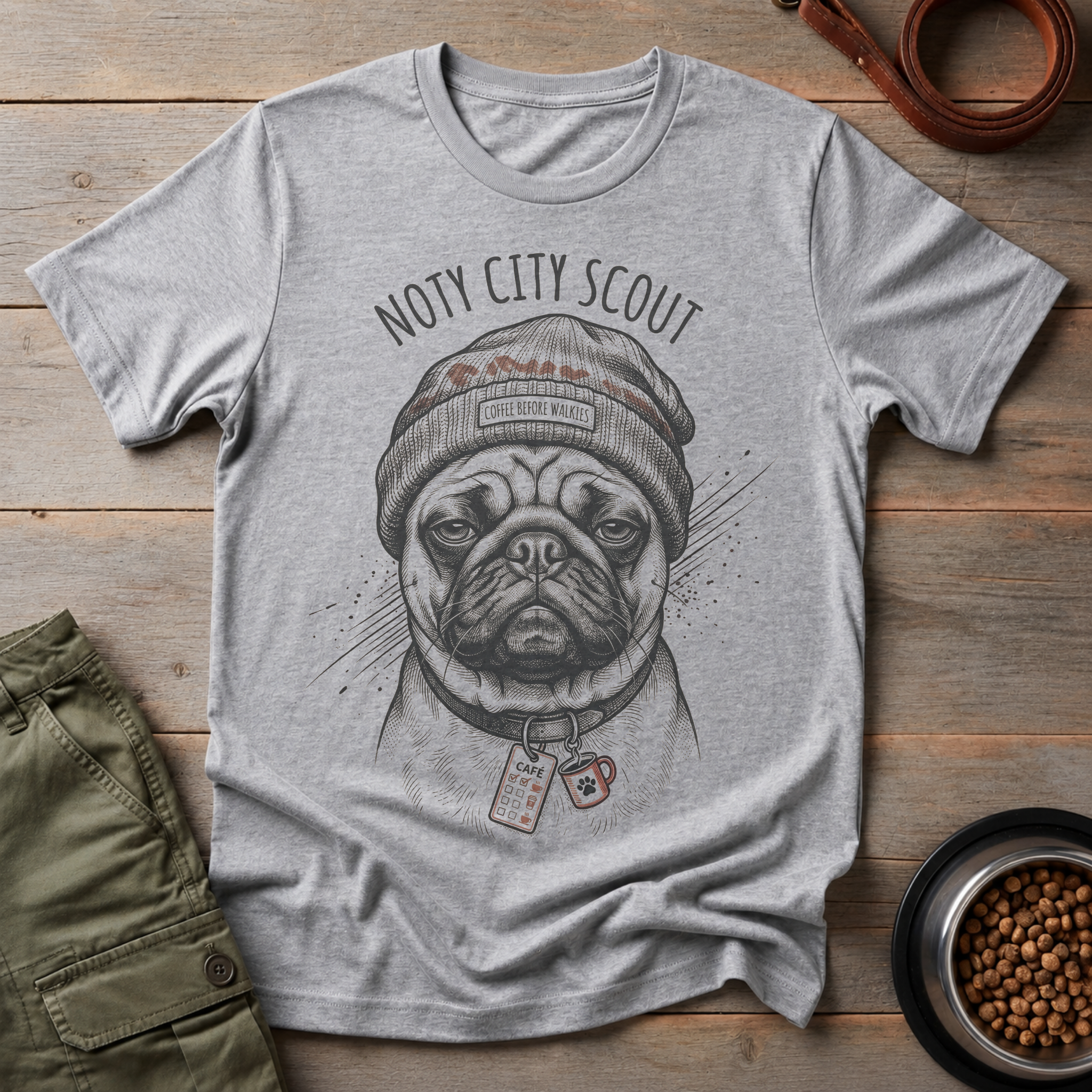 Pug Noty City Scout Tee