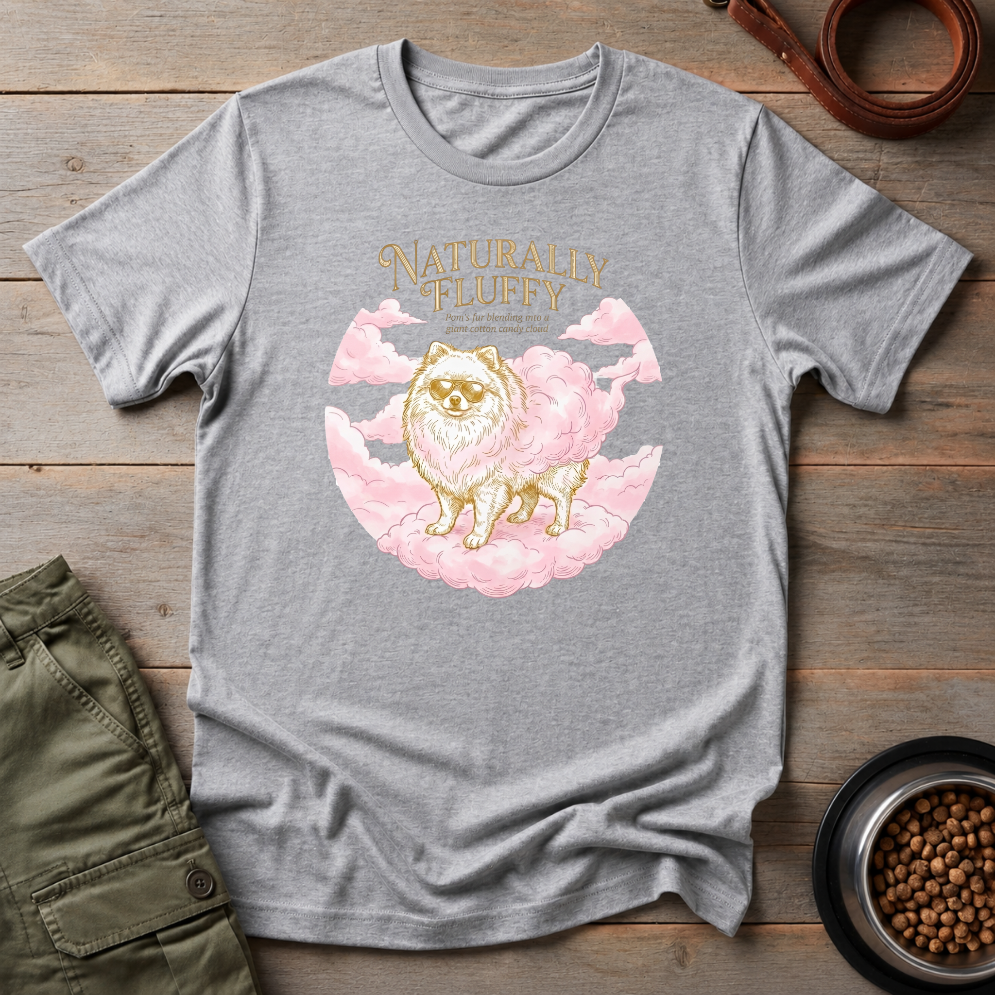 Pomeranian Naturally Fluffy Tee