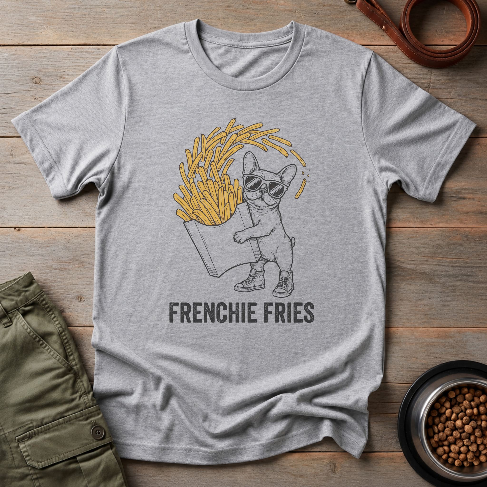 French Bulldog Fries Before Guys Tee