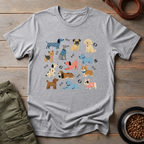 Colorful Funny Dog Tee