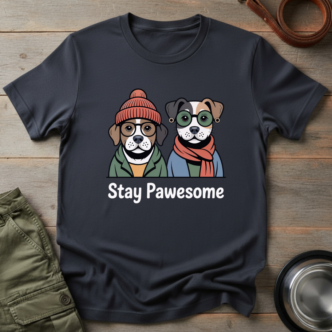 Stay Pawesome Pups Tee