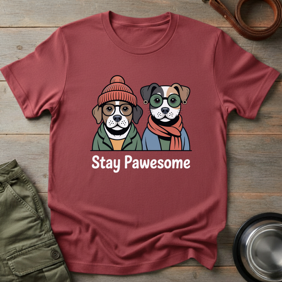 Stay Pawesome Pups Tee