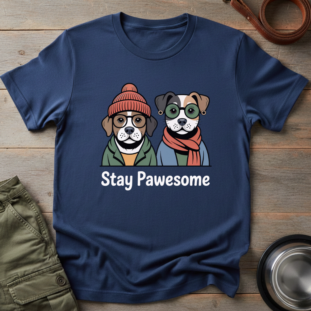 Stay Pawesome Pups Tee