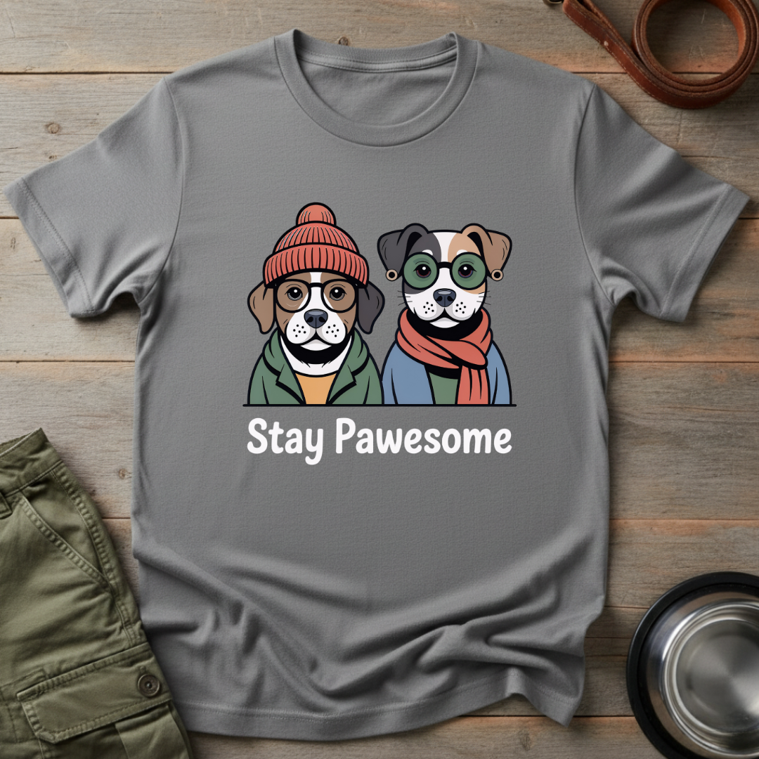 Stay Pawesome Pups Tee