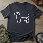 Wavy Dachshund Line Tee