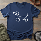 Wavy Dachshund Line Tee