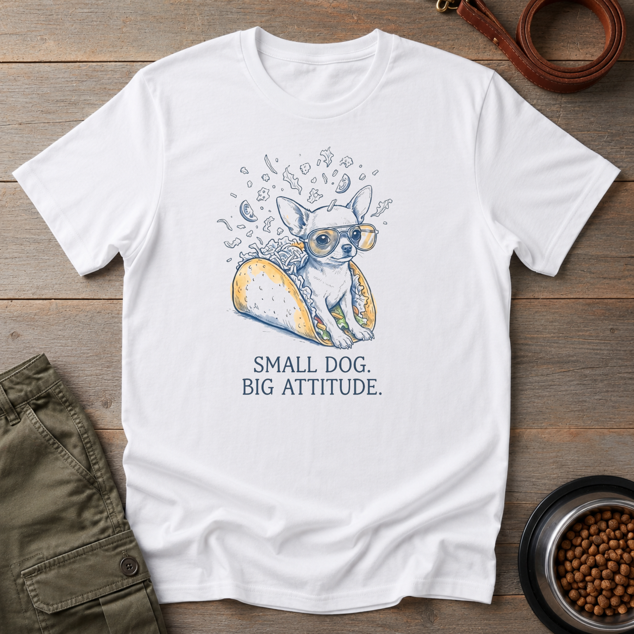 Chihuahua Small Dog Big Attitude Tee
