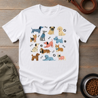 Colorful Funny Dog Tee