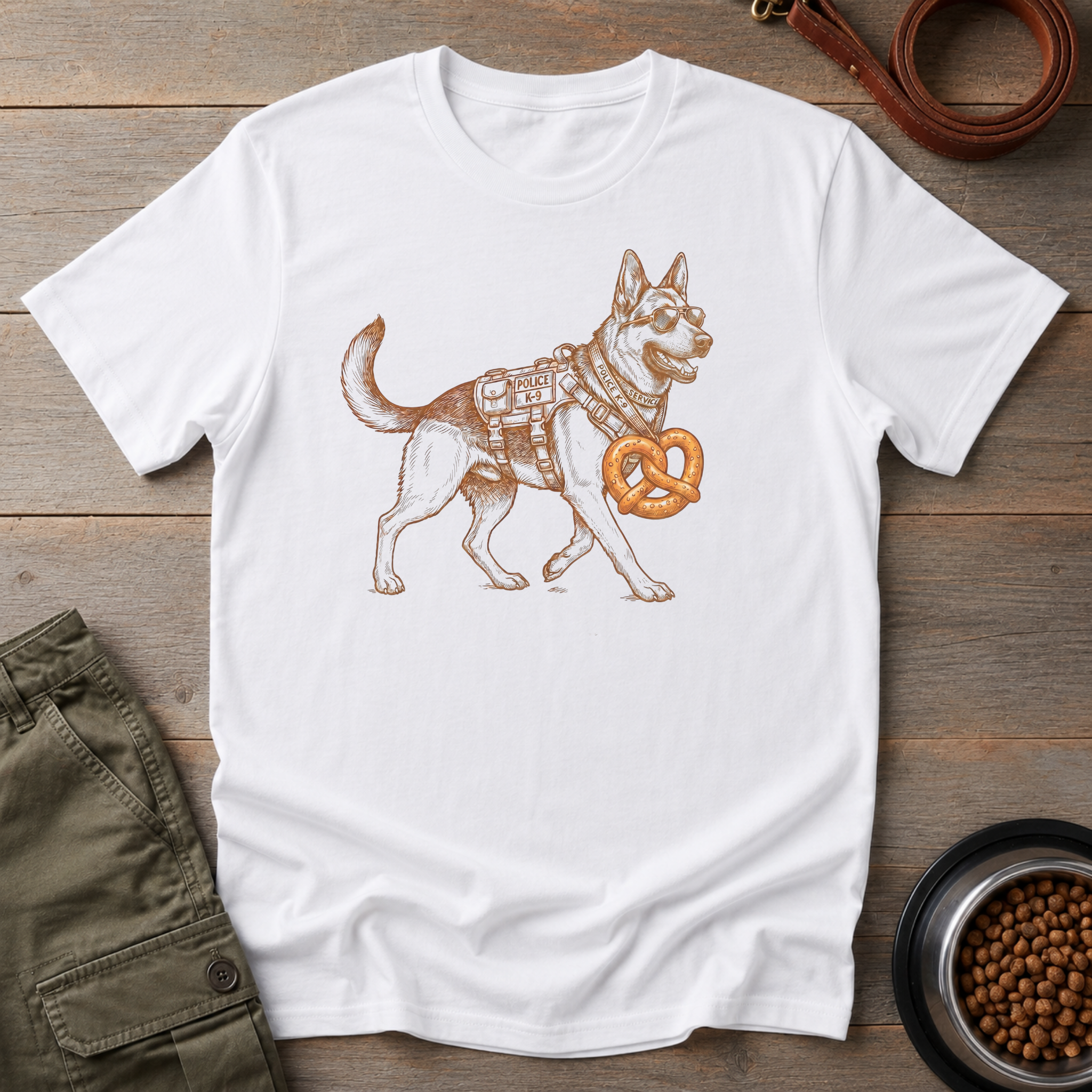 German Shepherd Secured The Snack Tee