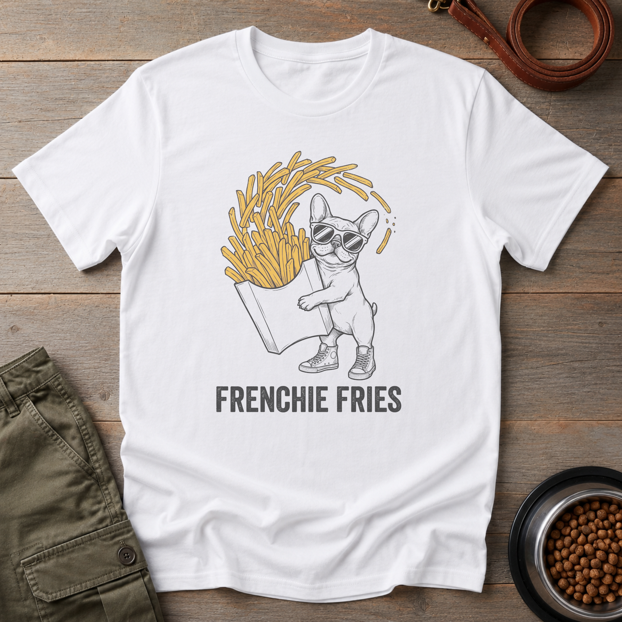 French Bulldog Fries Before Guys Tee