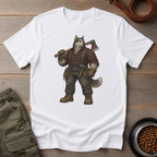 Husky Dressed As A Worker Tee