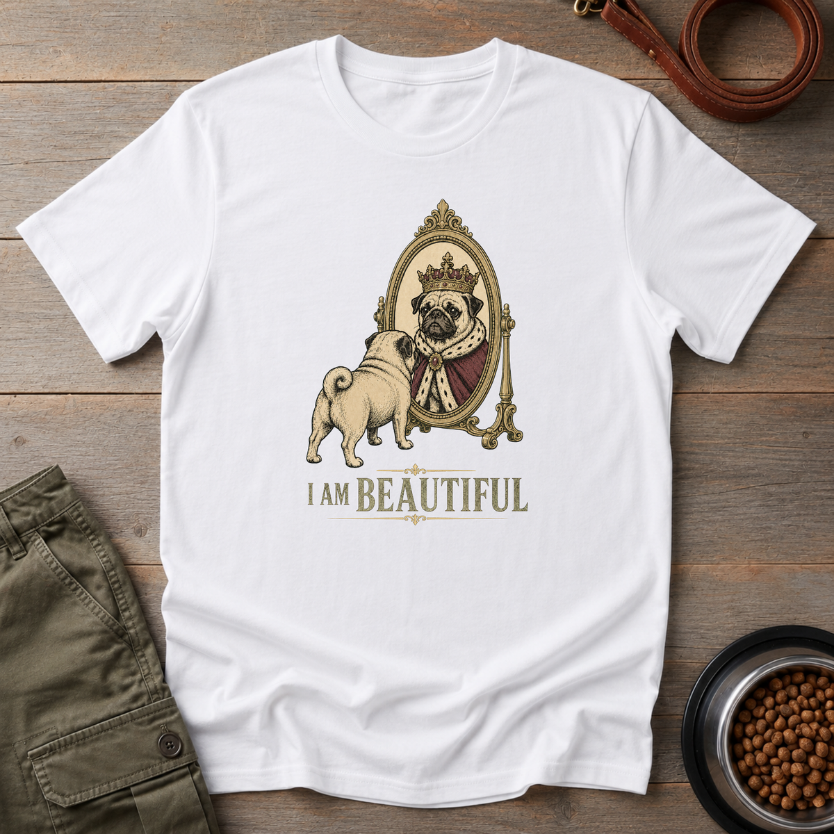 Royal Pug Reflection Tee