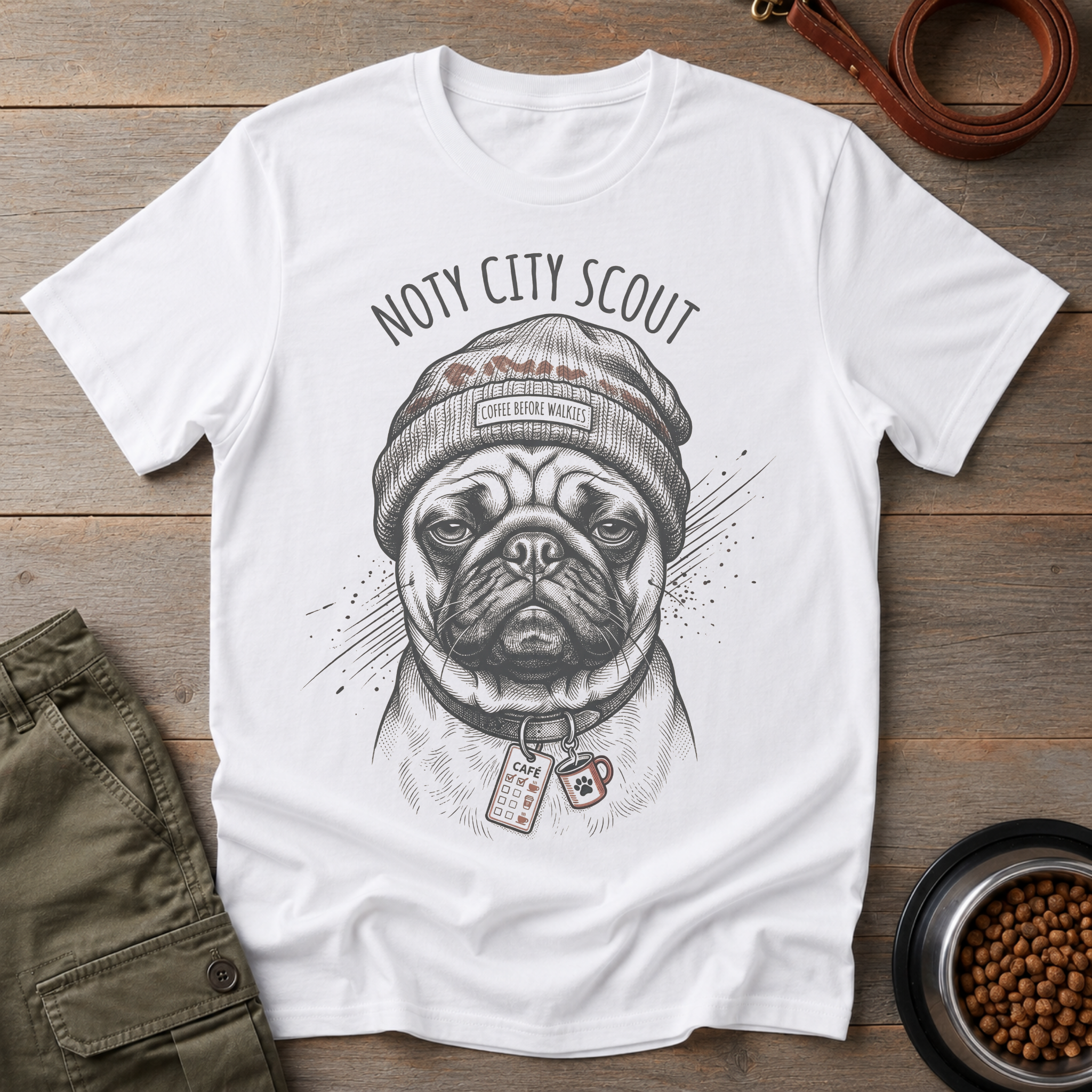 Pug Noty City Scout Tee