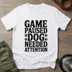Game Paused Pup Tee