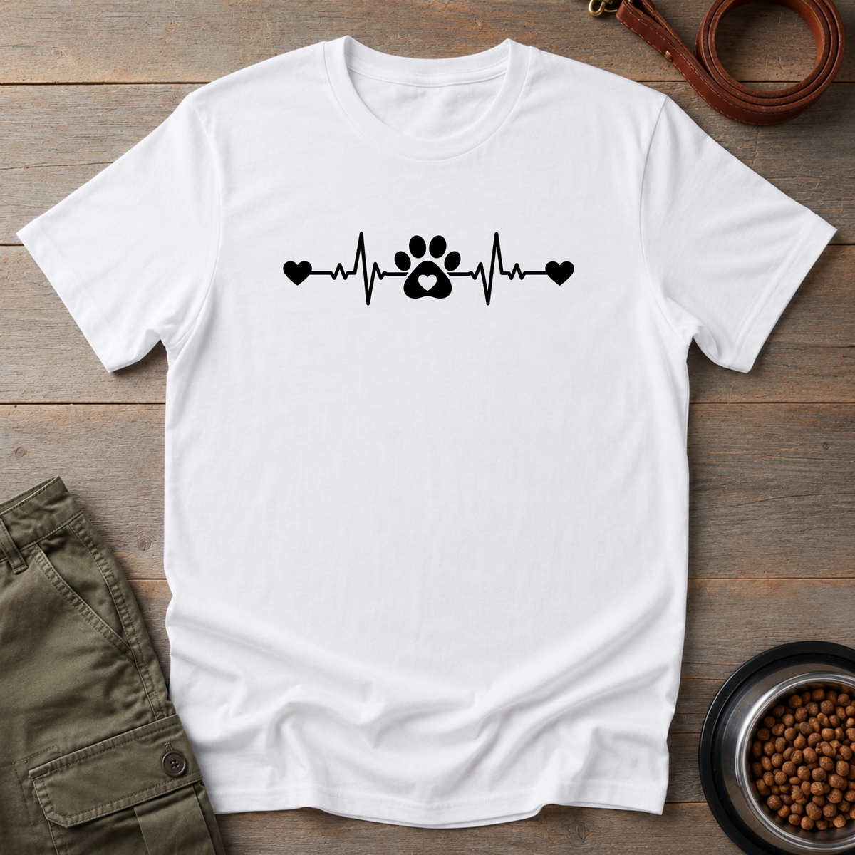 Paw Print Heartbeat Tee