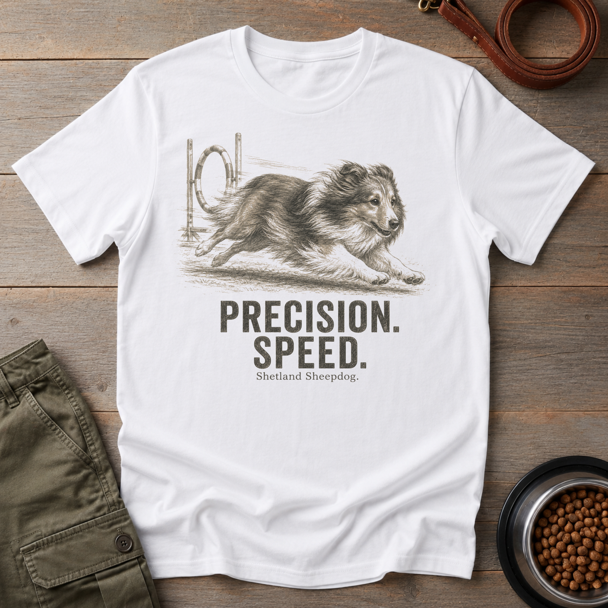 Shetland Sheepdog Agility Vintage Tee