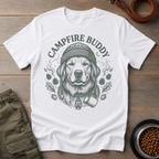 Golden Retriever Campfire Buddy Tee