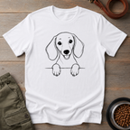 Peeking Dachshund Tee
