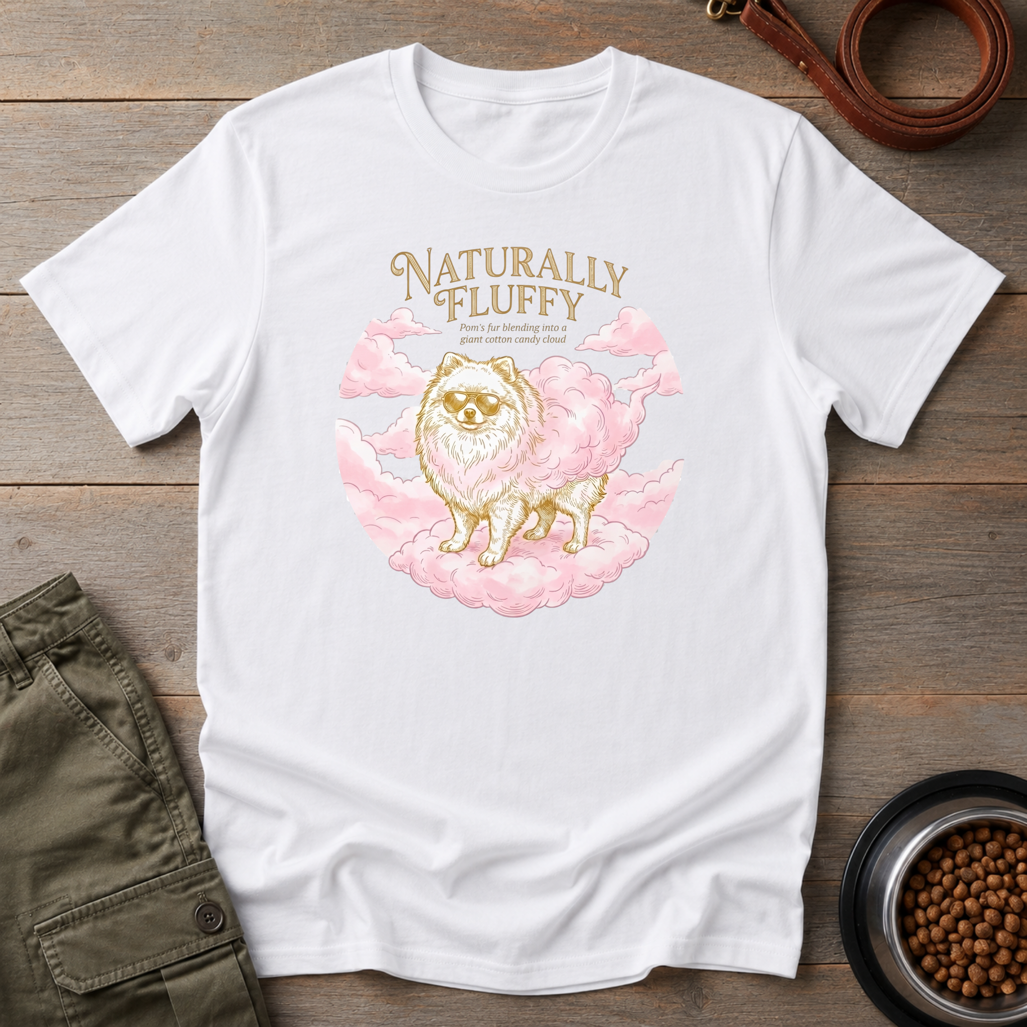 Pomeranian Naturally Fluffy Tee