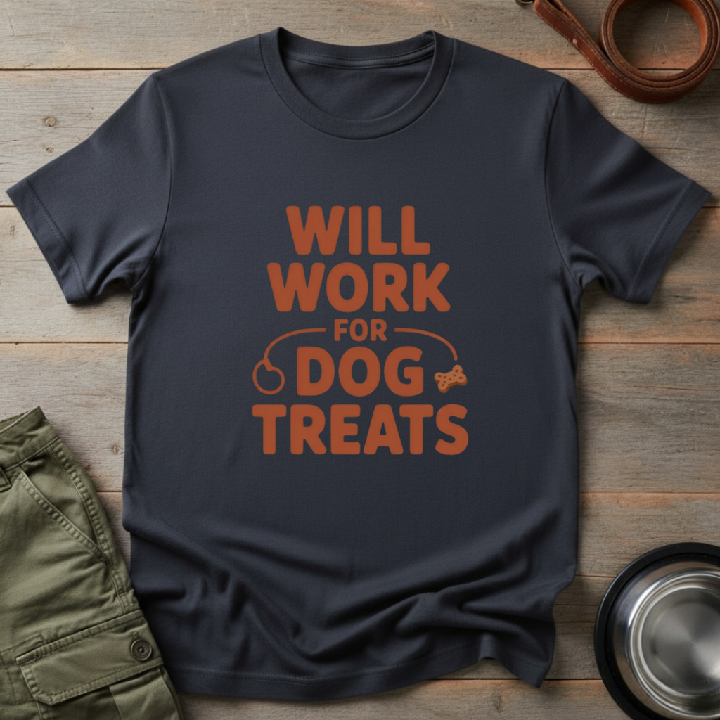Will Work for Dog Treats Tee