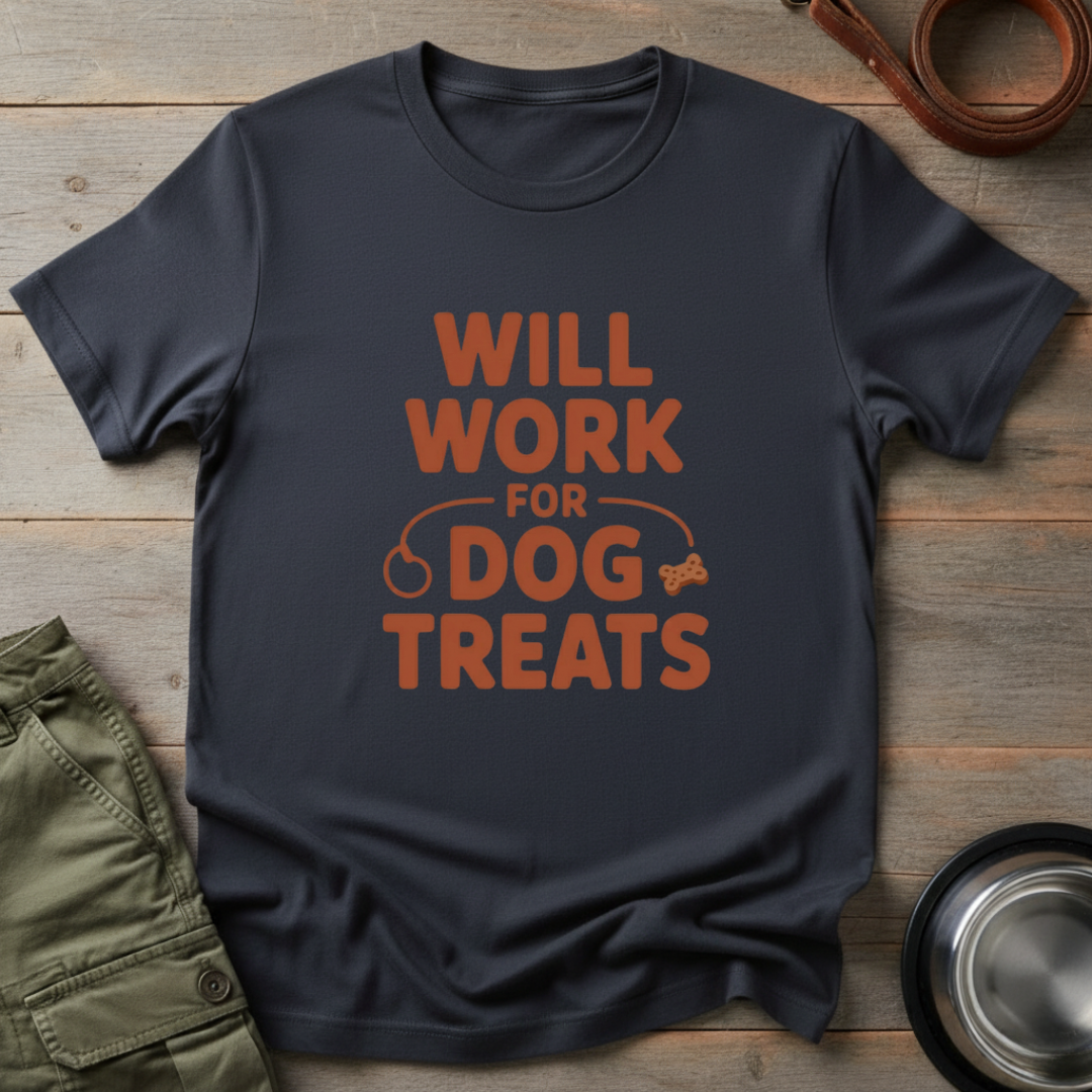 Will Work for Dog Treats Tee