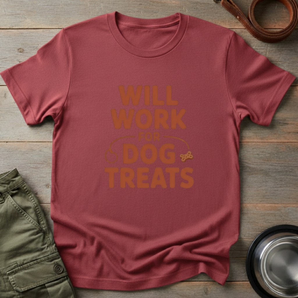 Will Work for Dog Treats Tee