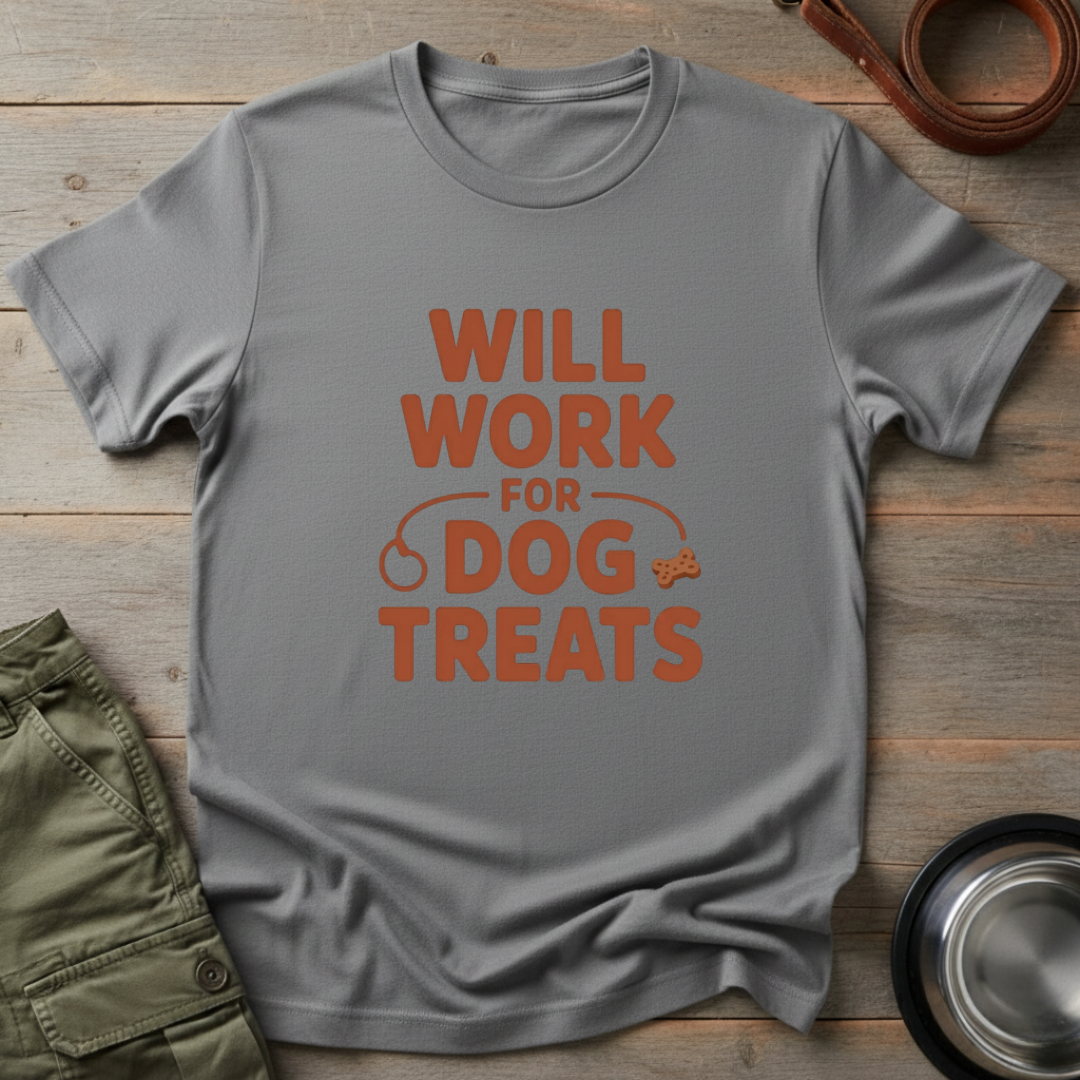 Will Work for Dog Treats Tee